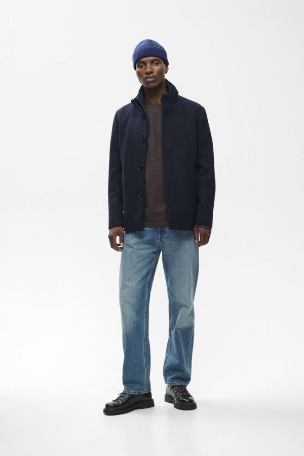 Afbeelding van Harvey Short Jack 194011 Dark Navy - Heren  Wollen Jack  -  Matinique